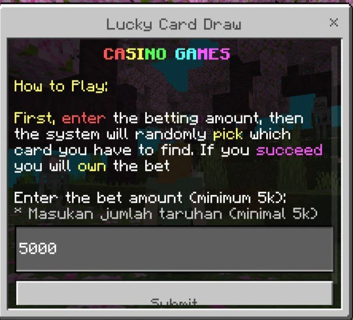Casino Addon (1.20) – MCPE/Bedrock Script — screenshot 7