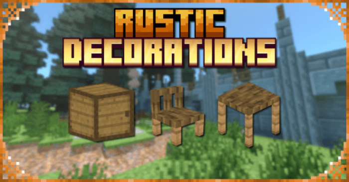 Rustic Decorations Addon (1.20) – MCPE/Bedrock Mod