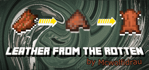 Leather from the Rotten Addon (1.19) – MCPE/Bedrock Mod — screenshot 1
