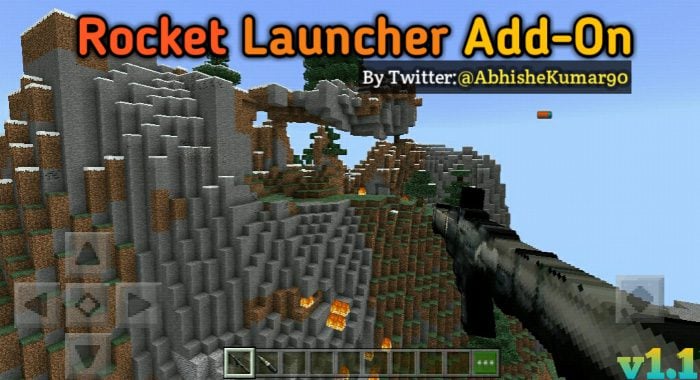 Rocket Launcher Addon (1.19) – MCPE/Bedrock Mod — screenshot 3
