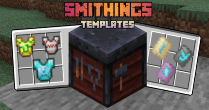 Smithings Templates Addon (1.19) – MCPE/Bedrock Mod