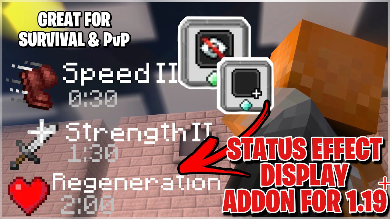 Mob Effects HUD Texture Pack (1.21, 1.20) – MCPE/Bedrock