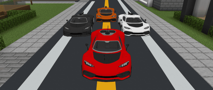 Mercedes AMG Project 1 Addon (1.19) – MCPE/Bedrock Mod — screenshot 4