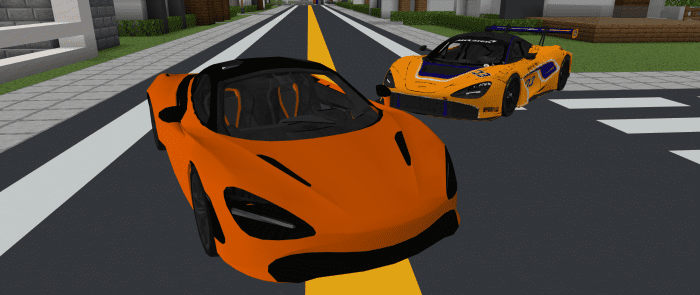 McLaren 720s Addon (1.19) – MCPE/Bedrock Mod — screenshot 1
