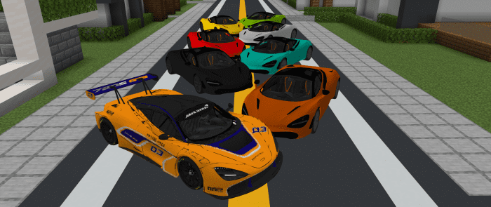 McLaren 720s Addon (1.19) – MCPE/Bedrock Mod — screenshot 3
