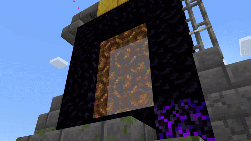 RGB Nether Portals Texture Pack (1.21, 1.20) – MCPE/Bedrock — screenshot 1