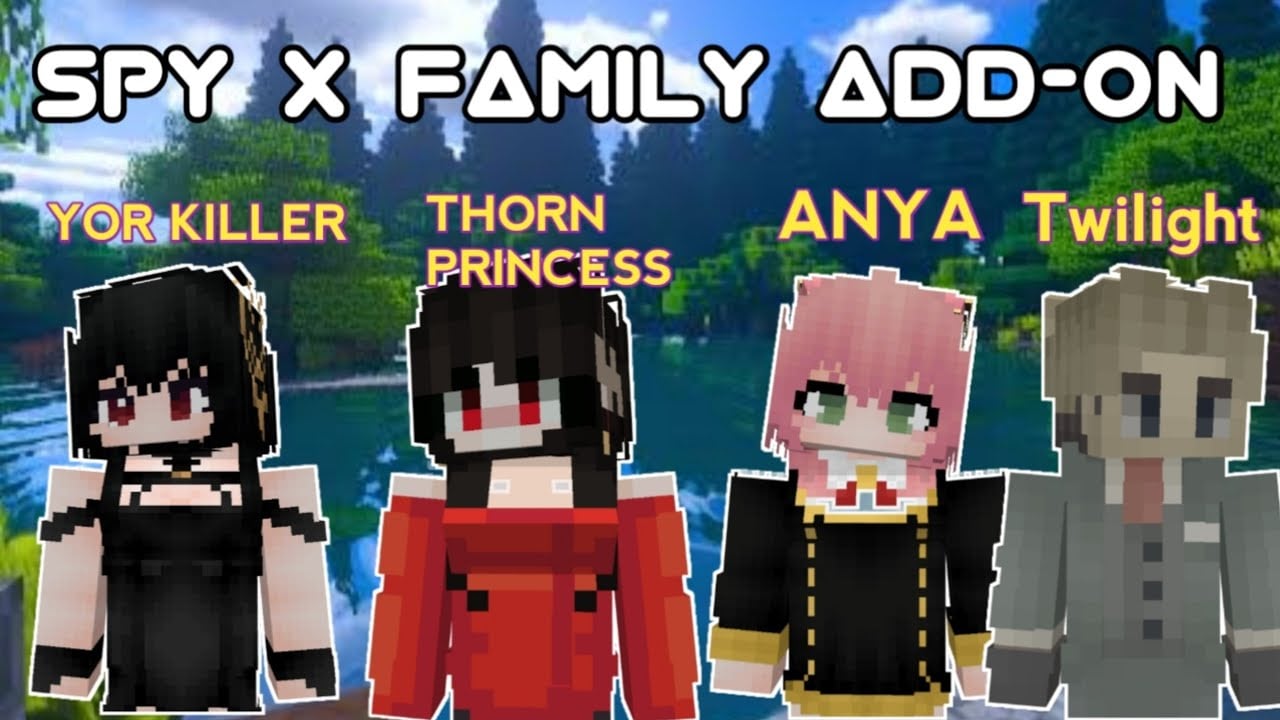 Spy x Family Addon (1.19) – MCPE/Bedrock Mod