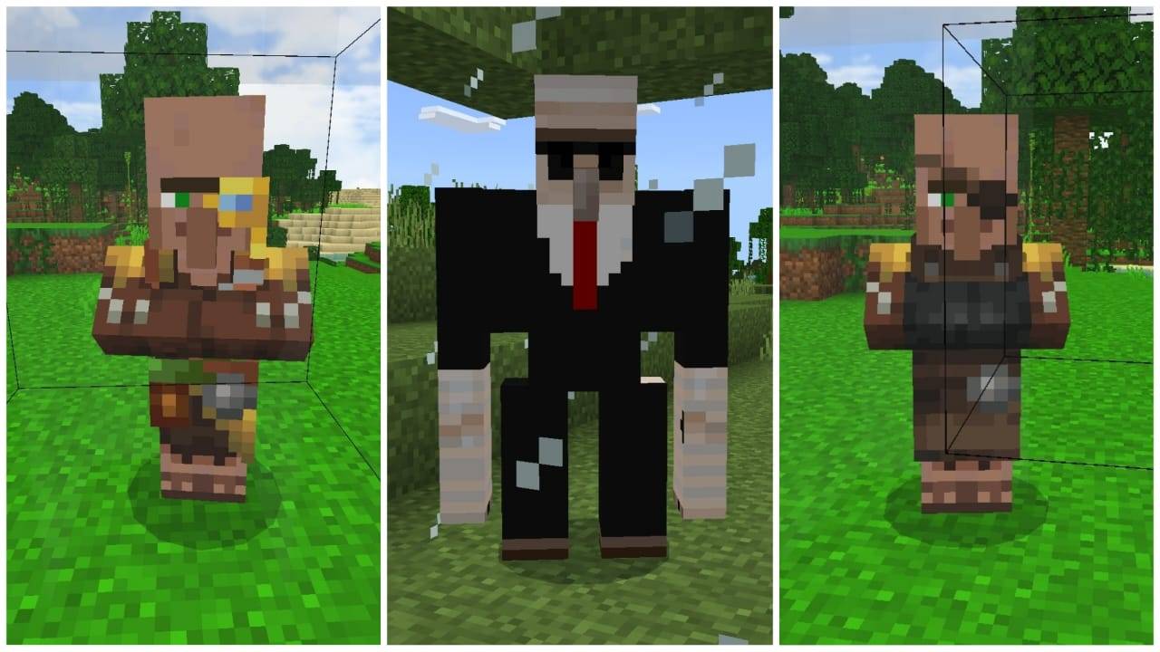 Outfitted Mobs Texture Pack (1.21, 1.20) – MCPE/Bedrock — screenshot 1