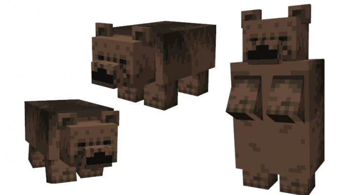 Black and Grizzly Bear Addon (1.19) – MCPE/Bedrock Mod — screenshot 2