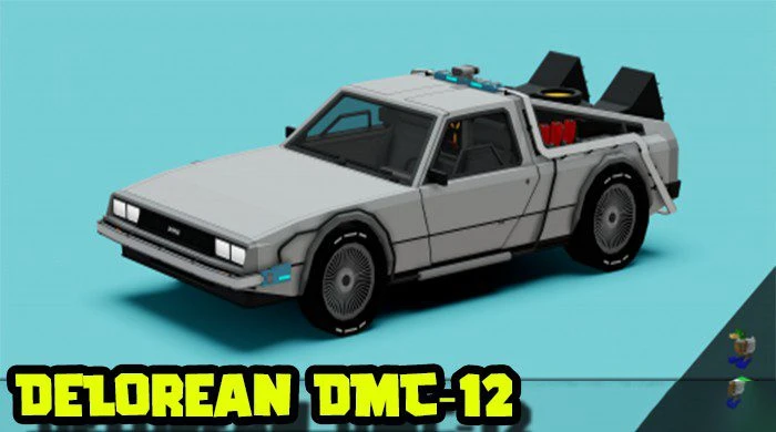 DeLorean DMC-12 Addon (1.19) – MCPE/Bedrock Car Mod