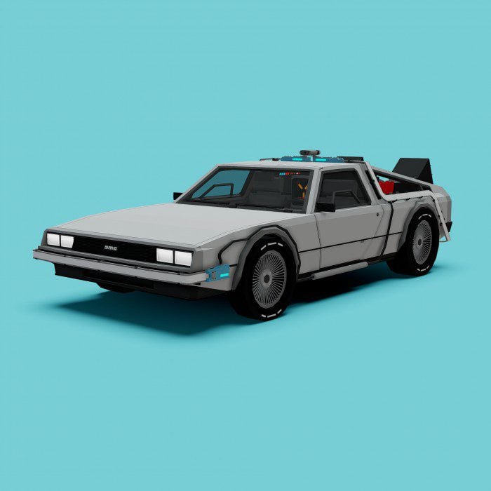 DeLorean DMC-12 Addon (1.19) – MCPE/Bedrock Car Mod — screenshot 3