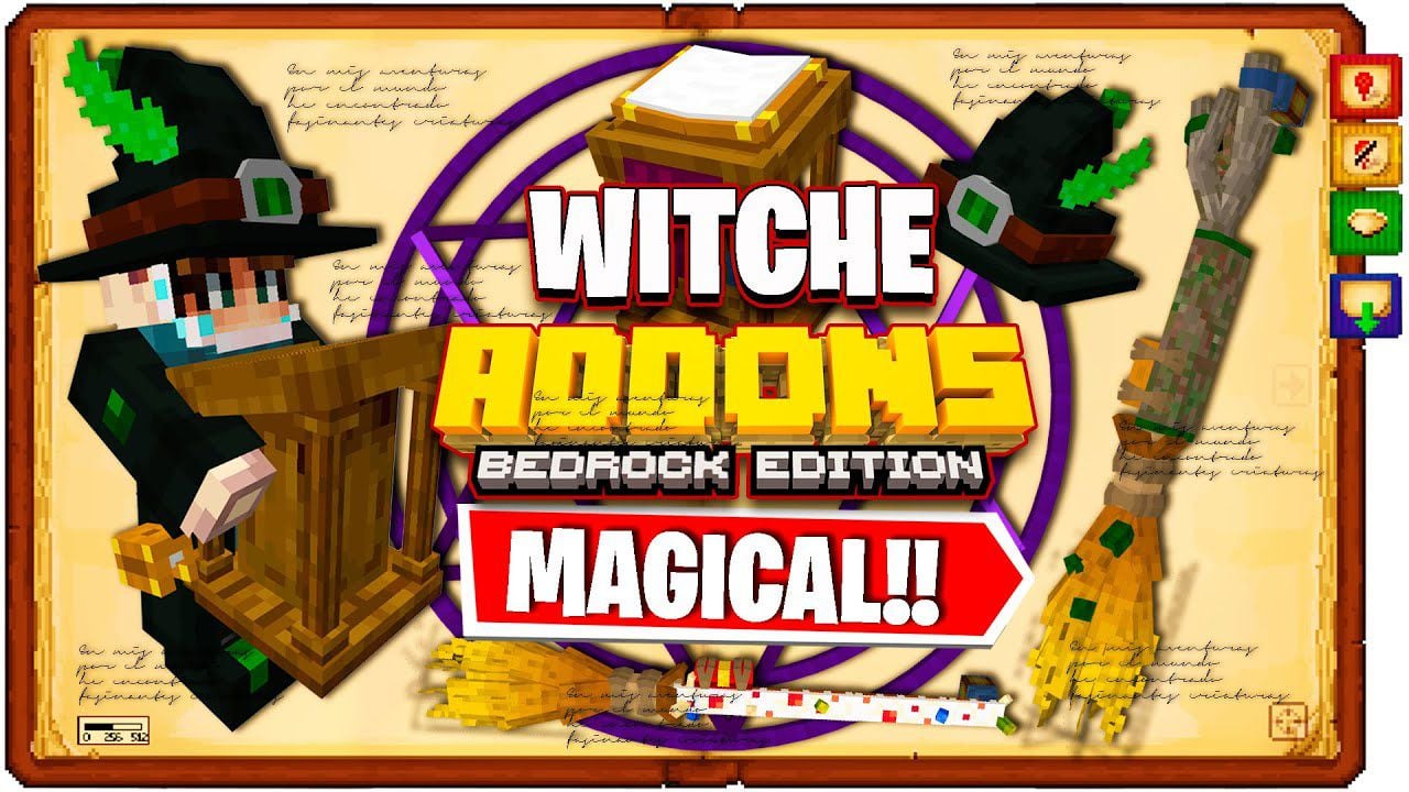 WitchCraft Addon (1.19) – MCPE/Bedrock Mod