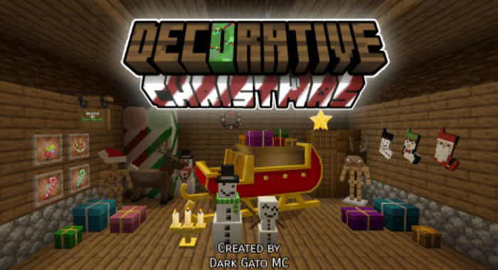 Decorative Christmas Addon (1.19) – MCPE/Bedrock Mod