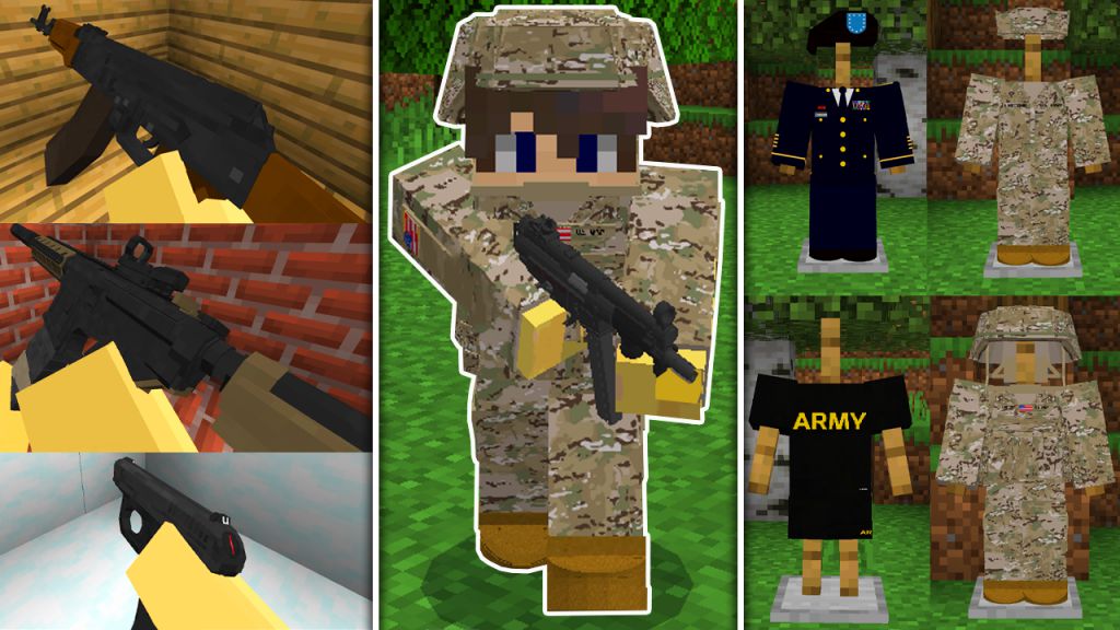 U.S. Army Uniform Addon (1.19) – MCPE/Bedrock Mod