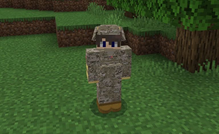 U.S. Army Uniform Addon (1.19) – MCPE/Bedrock Mod — screenshot 1