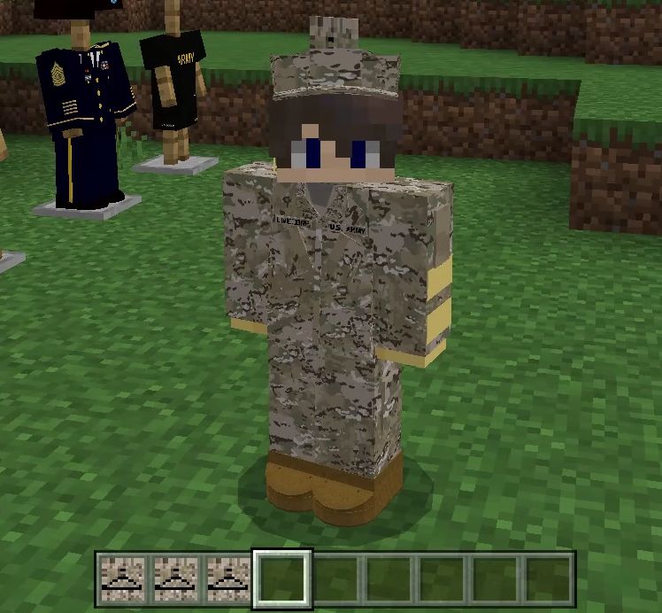U.S. Army Uniform Addon (1.19) – MCPE/Bedrock Mod — screenshot 2