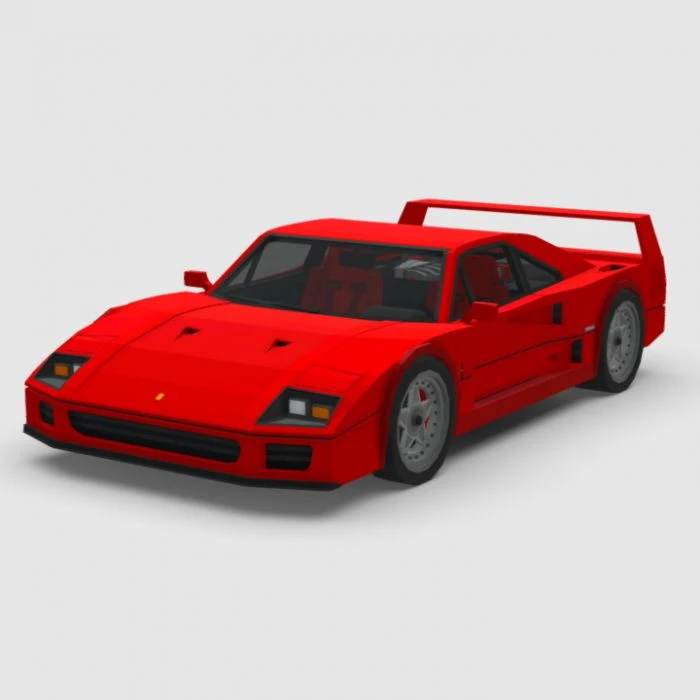 '87 Ferrari F40 Addon (1.19) – MCPE/Bedrock Mod — screenshot 1