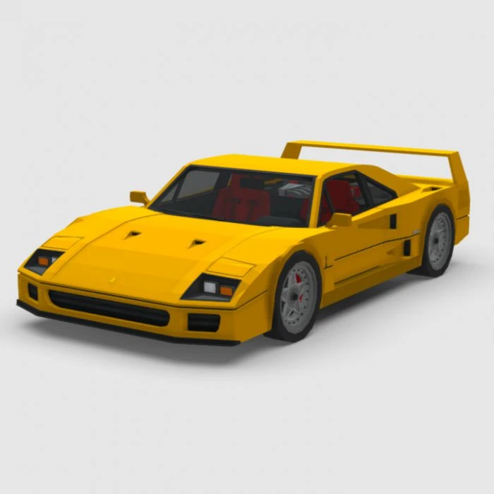 '87 Ferrari F40 Addon (1.19) – MCPE/Bedrock Mod — screenshot 2