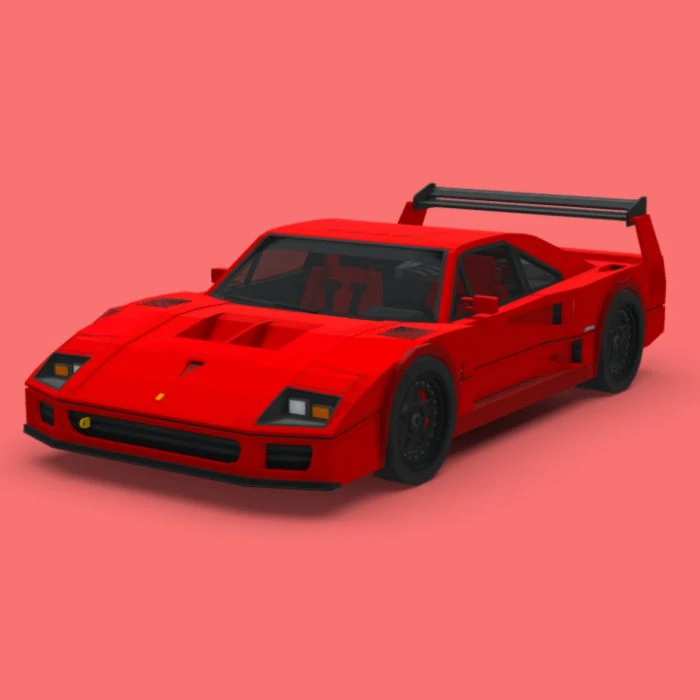 '87 Ferrari F40 Addon (1.19) – MCPE/Bedrock Mod — screenshot 5