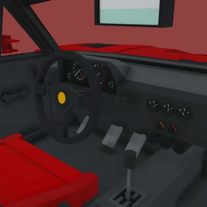 '87 Ferrari F40 Addon (1.19) – MCPE/Bedrock Mod — screenshot 8