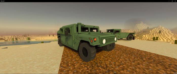 M1151a3 Humvee Addon (1.19) – MCPE/Bedrock Military Mod — screenshot 3