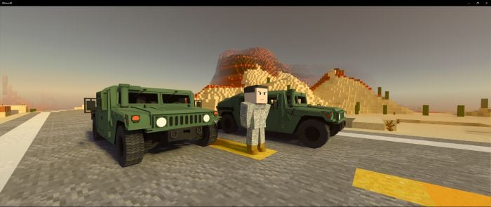 M1151a3 Humvee Addon (1.19) – MCPE/Bedrock Military Mod — screenshot 5
