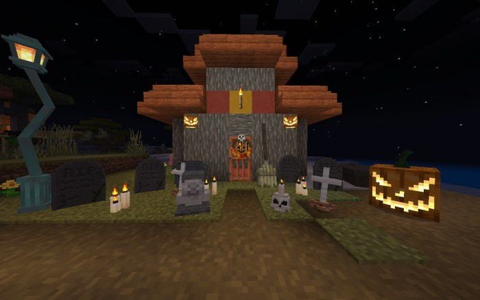 Halloween Decorations Addon (1.19) – MCPE/Bedrock Mod — screenshot 3