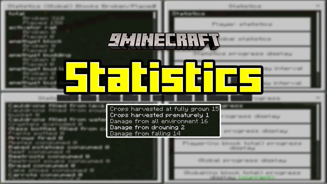 Statistics Addon (1.19) – MCPE/Bedrock Mod
