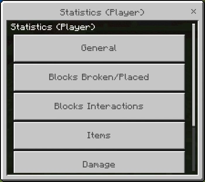 Statistics Addon (1.19) – MCPE/Bedrock Mod — screenshot 6