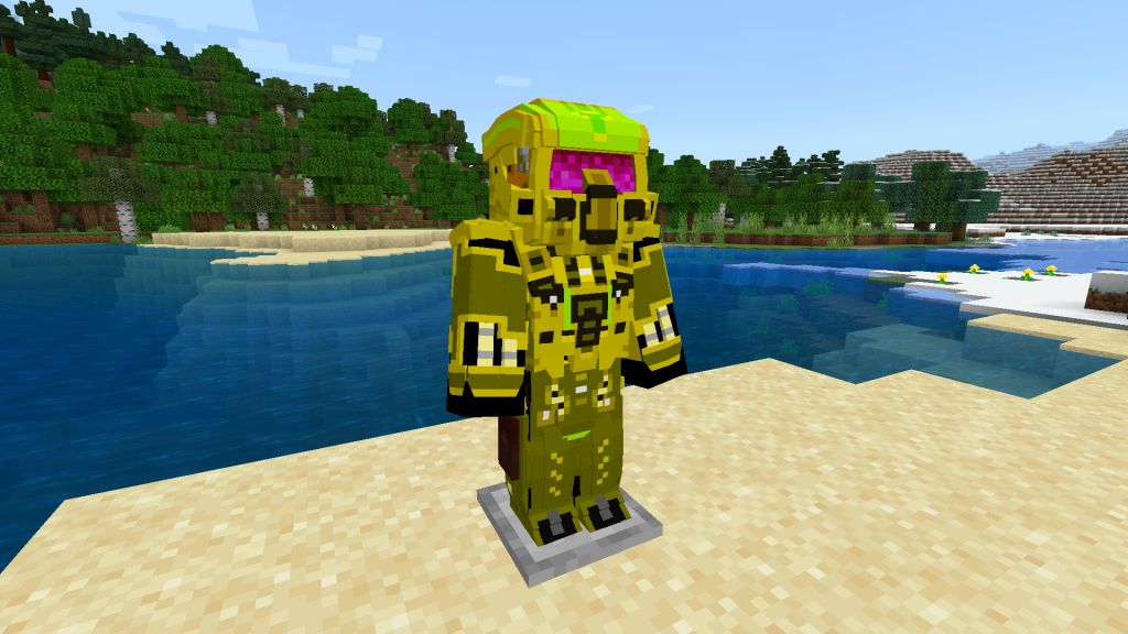 HaloCube Addon (1.19) – MCPE/Bedrock High Tech Armor Mod — screenshot 4