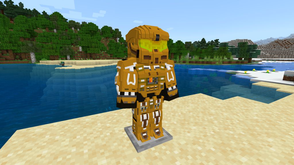 HaloCube Addon (1.19) – MCPE/Bedrock High Tech Armor Mod — screenshot 6