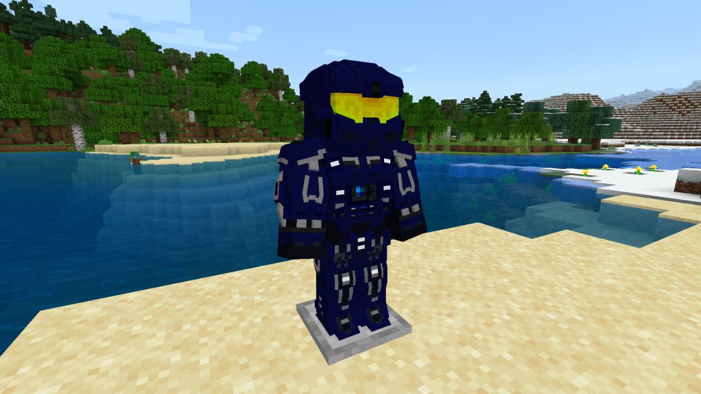 HaloCube Addon (1.19) – MCPE/Bedrock High Tech Armor Mod — screenshot 8