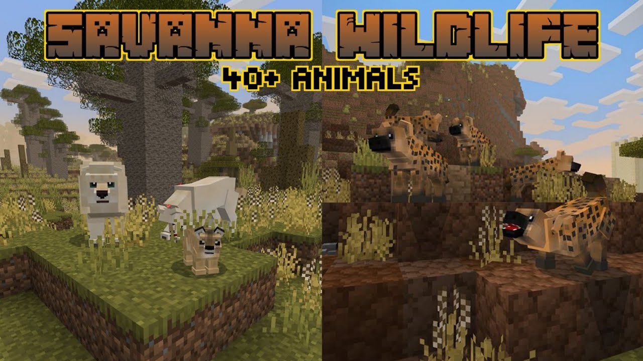 yCreatures Savanna Addon (1.19) – 40+ Wildlife Animals