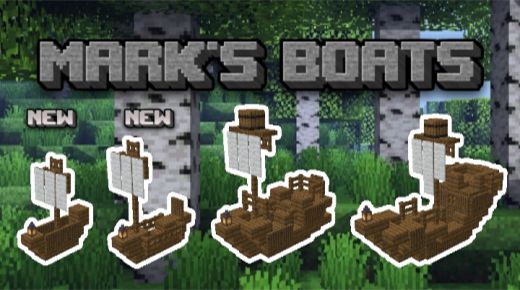 Mark's Boats Addon (1.19) – MCPE/Bedrock Mod