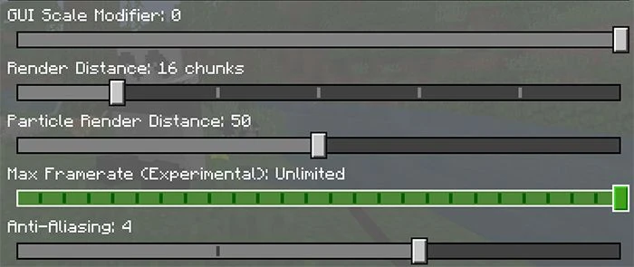 Max Framerate Slider Resource Pack (26.x, 1.19) – FPS Boost Addon — screenshot 1
