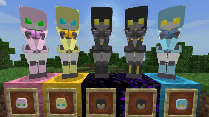 Lovely Robots Addon (1.19, 1.18) – MCPE/Bedrock Mod — screenshot 1