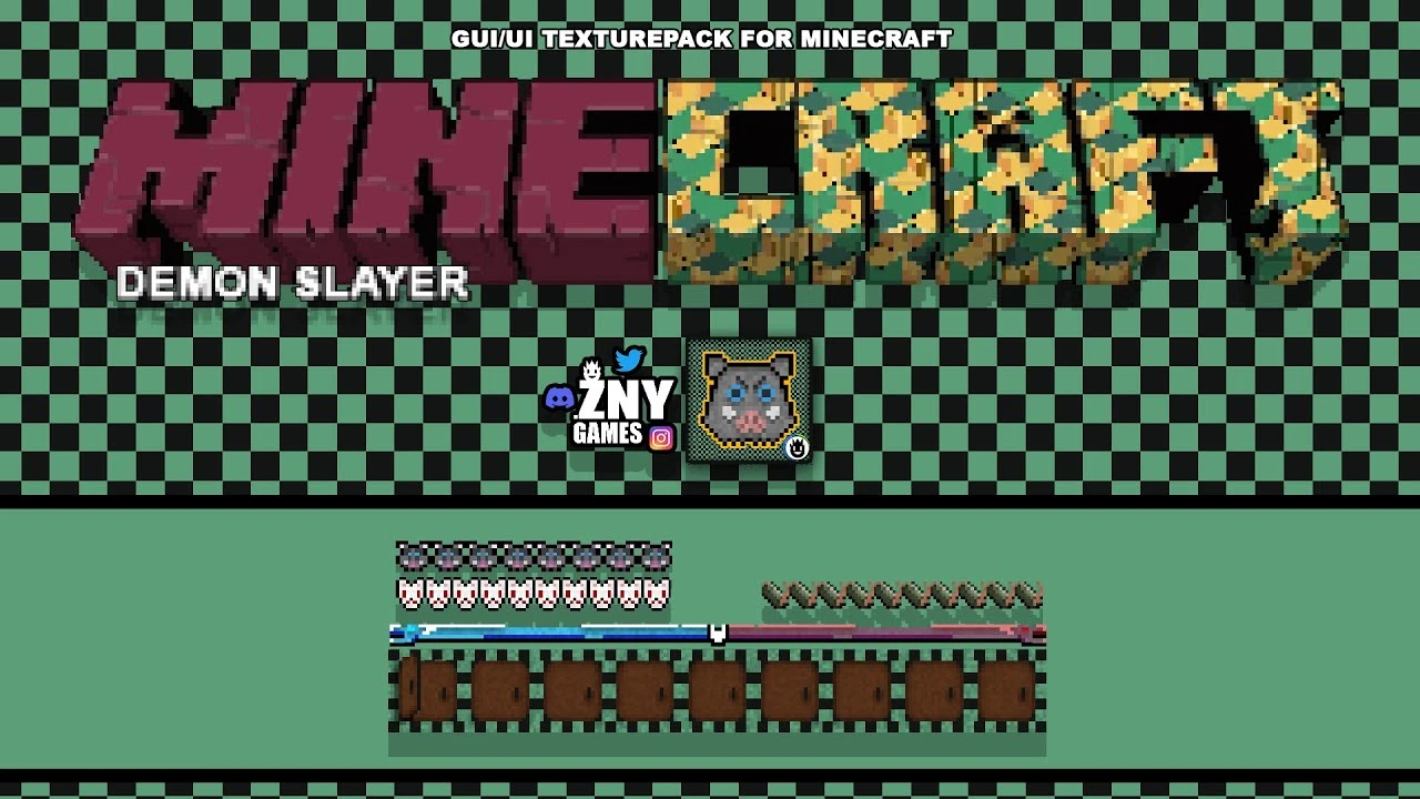 Demon Slayer UI Pack (26.x, 1.21) – MCPE/Bedrock