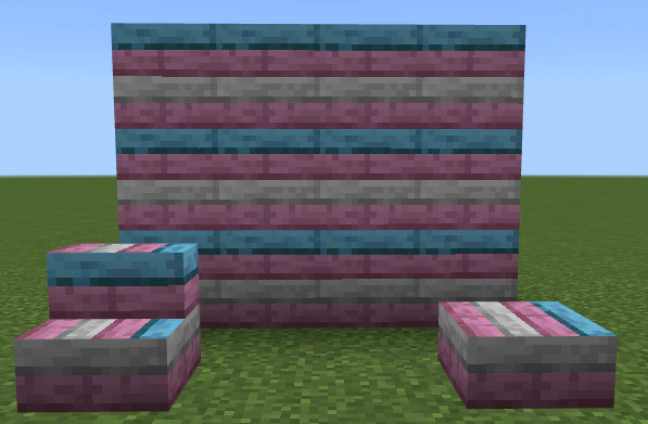 Trans Flag Over Jungle Wood Texture Pack (26.x, 1.21) – MCPE/Bedrock — screenshot 2