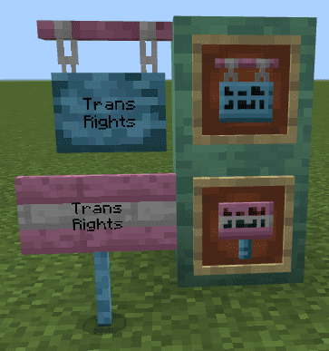 Trans Flag Over Jungle Wood Texture Pack (26.x, 1.21) – MCPE/Bedrock — screenshot 5
