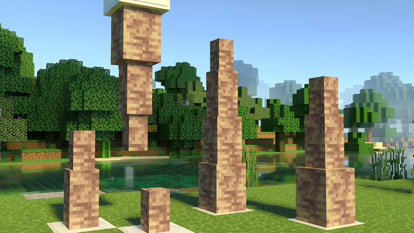 3D Vanilla Blocks Texture Pack (1.21, 1.20) – MCPE/Bedrock — screenshot 3