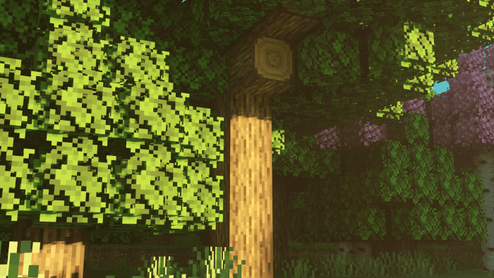 Trees Plus+ Texture Pack (1.26+, 1.21) – MCPE/Bedrock Better Trees Pack — screenshot 4