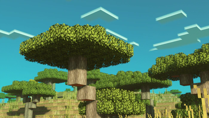 Trees Plus+ Texture Pack (1.26+, 1.21) – MCPE/Bedrock Better Trees Pack — screenshot 7