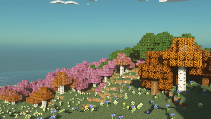 Trees Plus+ Texture Pack (1.26+, 1.21) – MCPE/Bedrock Better Trees Pack — screenshot 8