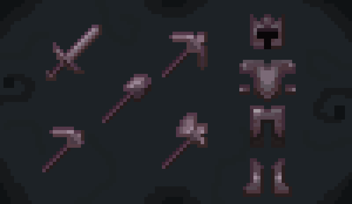 Nuxars Armors and Weapons Texture Pack (1.21, 1.20) – MCPE/Bedrock — screenshot 1