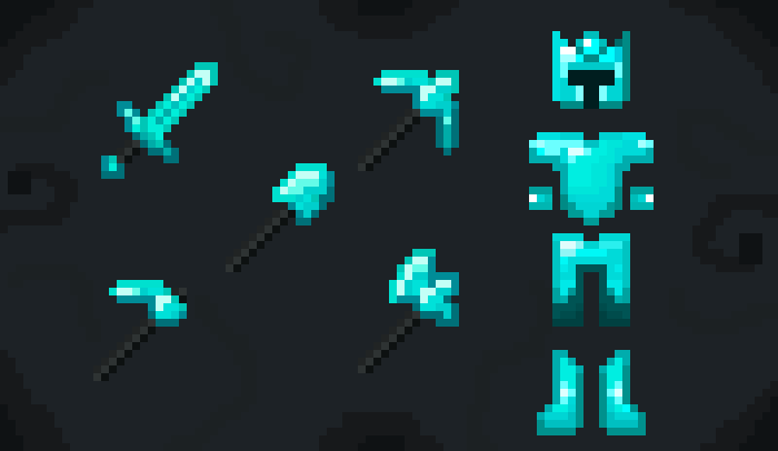 Nuxars Armors and Weapons Texture Pack (1.21, 1.20) – MCPE/Bedrock — screenshot 3