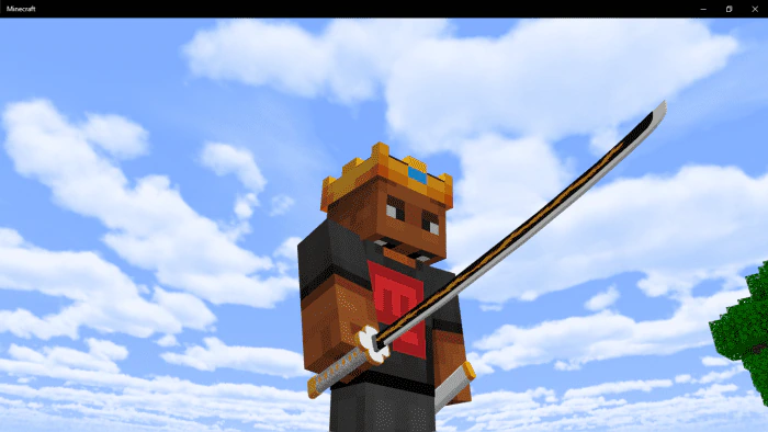 Anime Sword Texture Pack (1.21, 1.20) – MCPE/Bedrock — screenshot 1