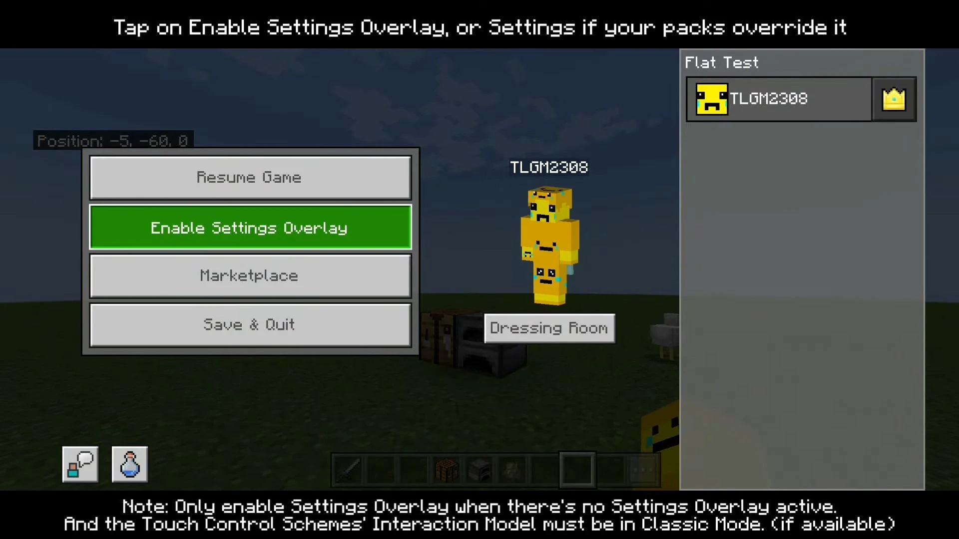 The Ty-el's Settings Overlay UI Pack (1.21, 1.20) – MCPE/Bedrock — screenshot 8
