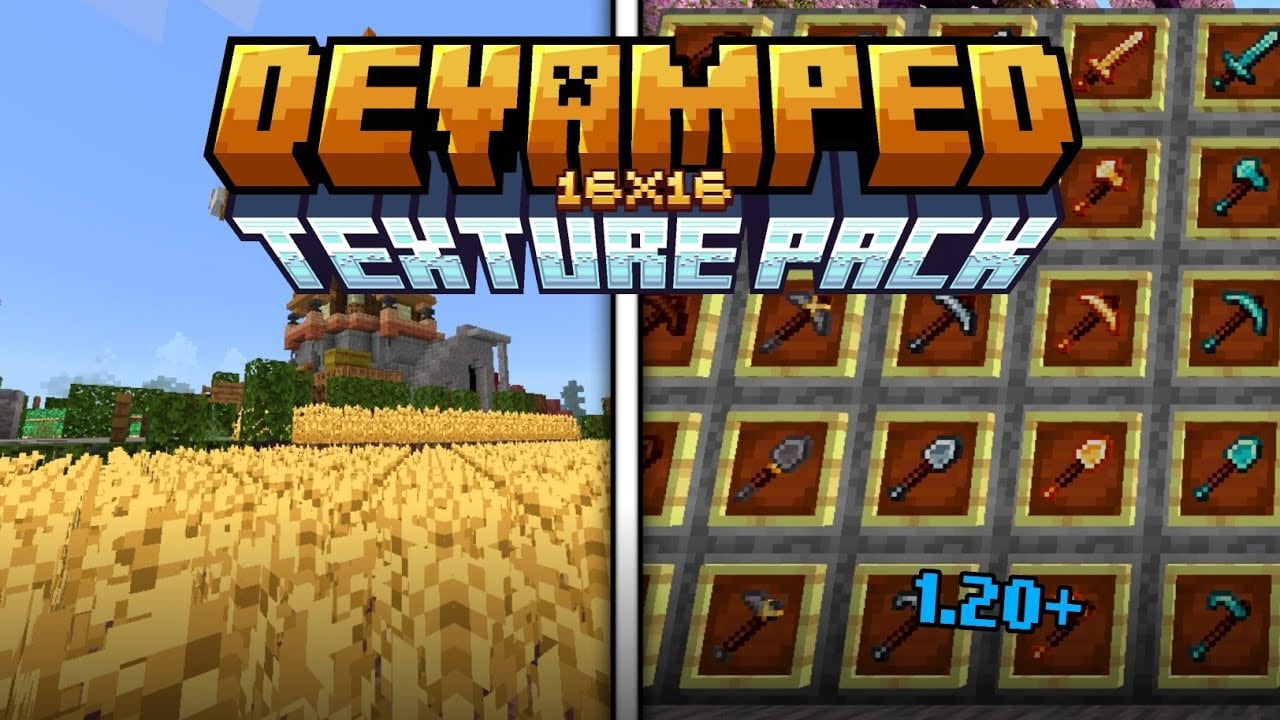 Devamped 16x Texture Pack (1.20) – MCPE/Bedrock
