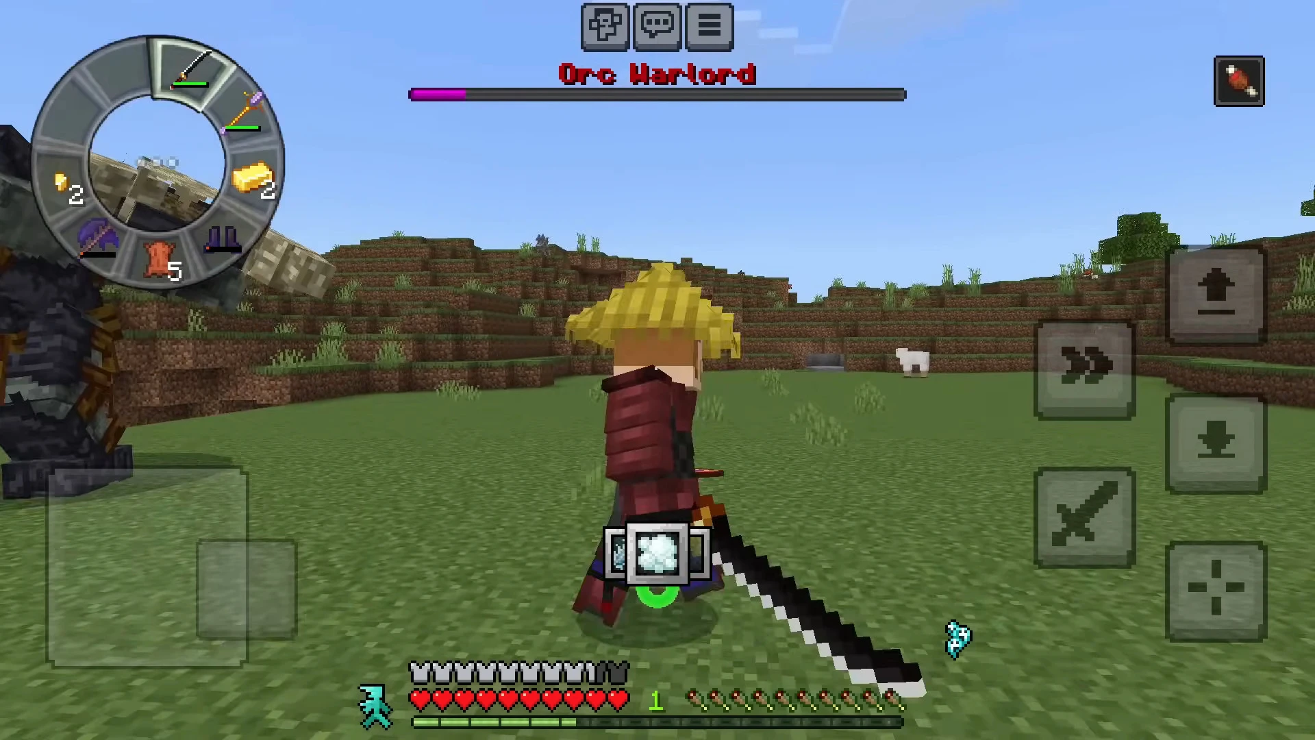 Circular Hotbar Texture Pack (26.x, 1.21) – MCPE/Bedrock RPG Pack — screenshot 1