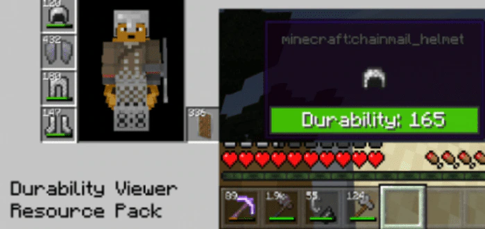 Durability Viewer Resource Pack (26.30+, 1.26) – MCPE/Bedrock — screenshot 1